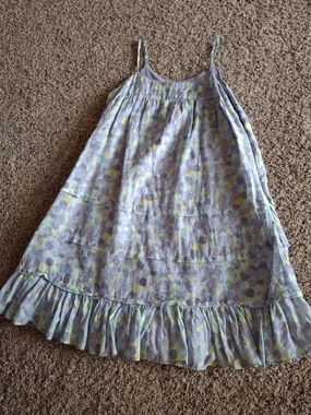 GAP Lavender Polka Dot Sundress with Yellow Accents